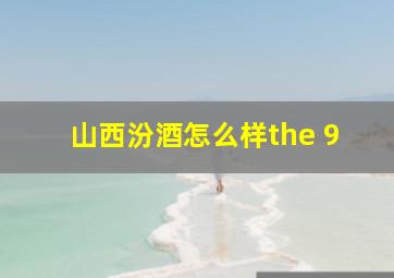 山西汾酒怎么样the 9